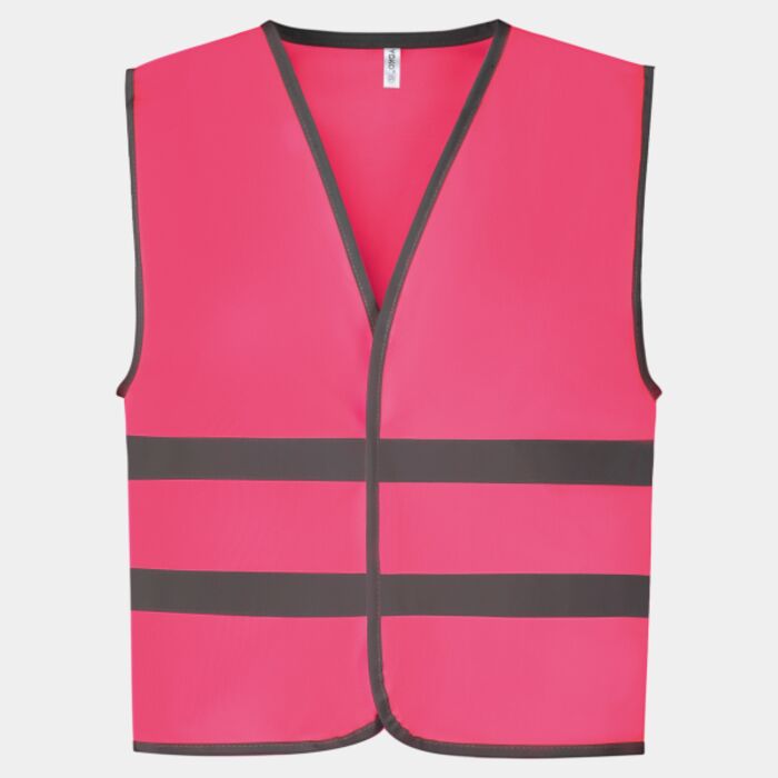 Hi-vis reflective border kids waistcoat (HVW102CH) Thumbnail