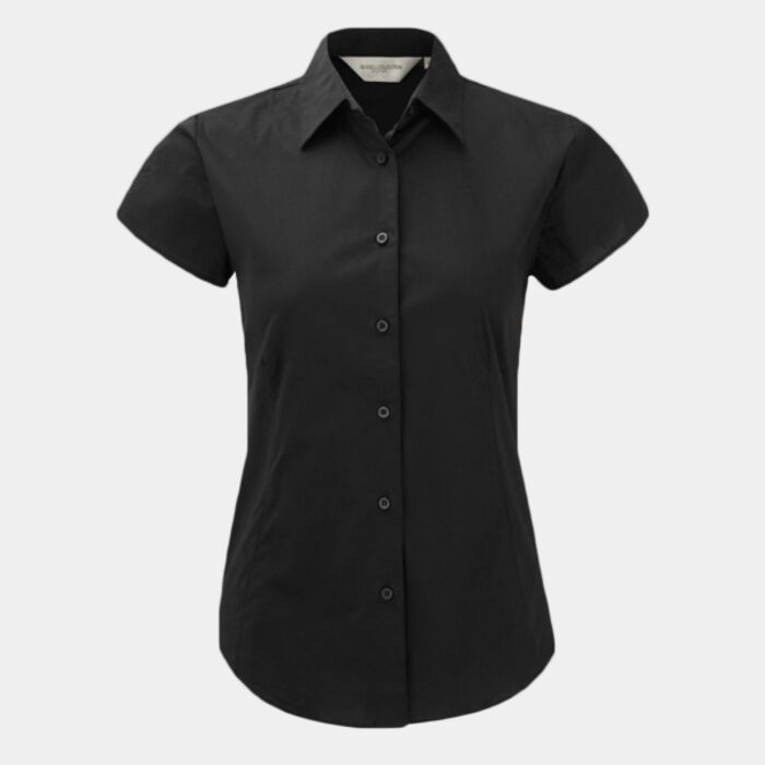 Russell Collection Ladies Short Sleeve Easy Care Fitted Shirt Thumbnail