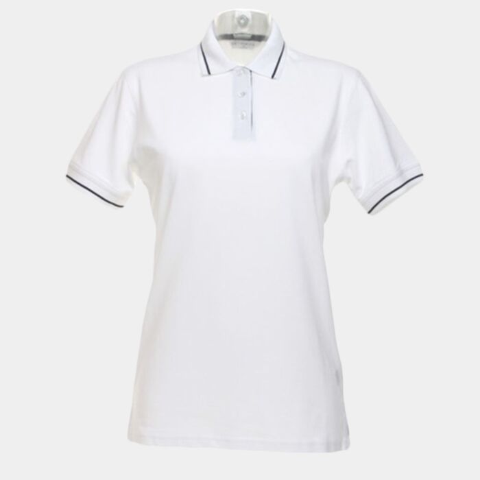Kustom Kit Ladies St Mellion Tipped Cotton Piqué Polo Shirt Thumbnail