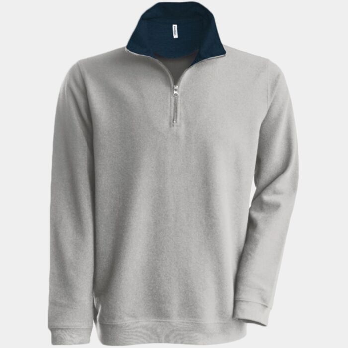 Kariban Trucker Zip Neck Sweatshirt Thumbnail