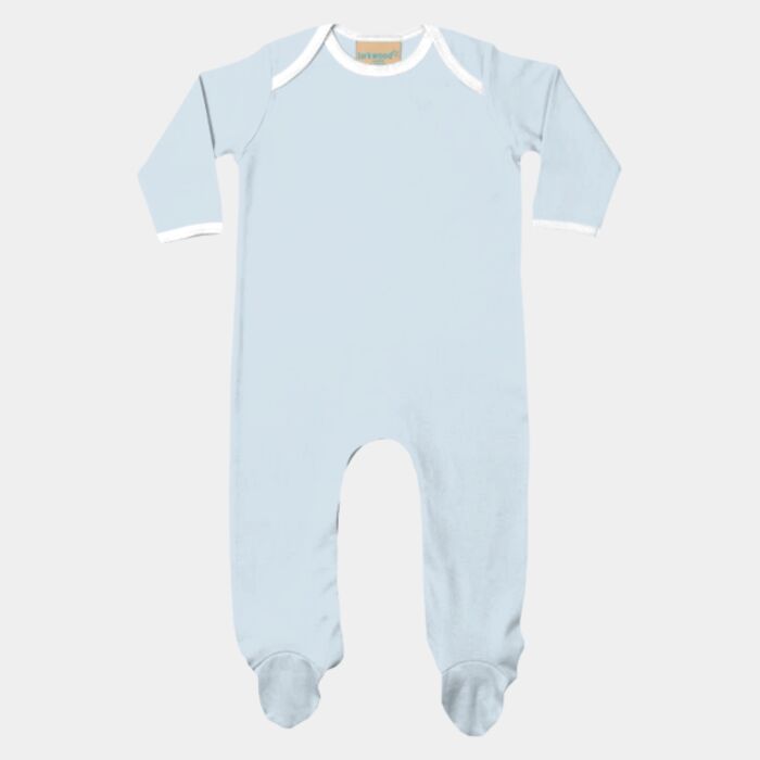 Larkwood Contrast Baby Sleepsuit Thumbnail