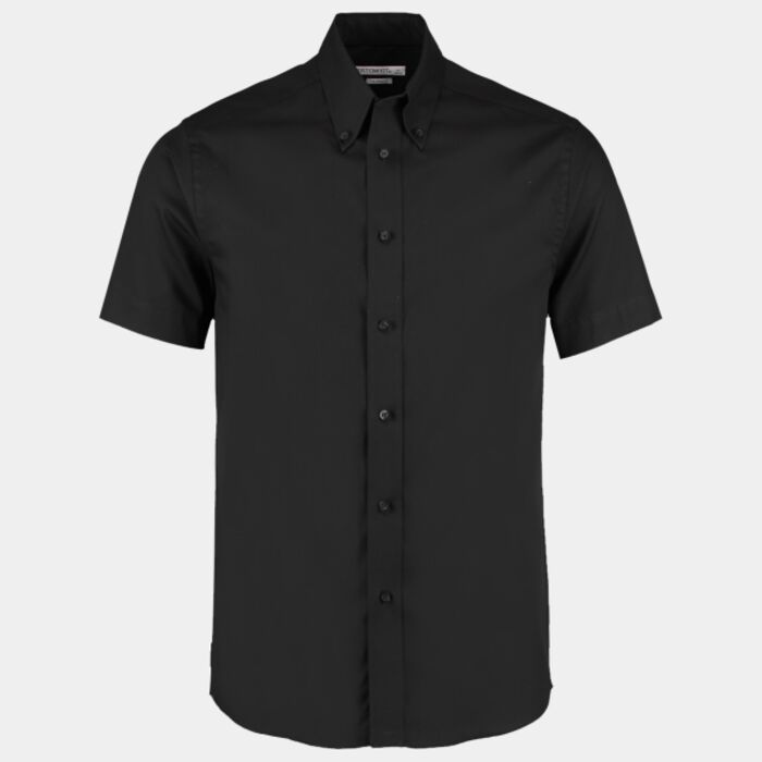 Kustom Kit Premium Short Sleeve Tailored Oxford Shirt Thumbnail