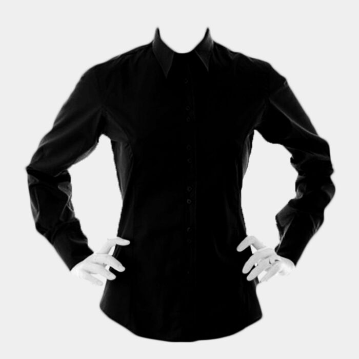 Kustom Kit Ladies Long Sleeve Tailored City Business Shirt Thumbnail