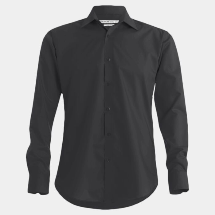 Kustom Kit Long Sleeve Slim Fit Business Shirt Thumbnail