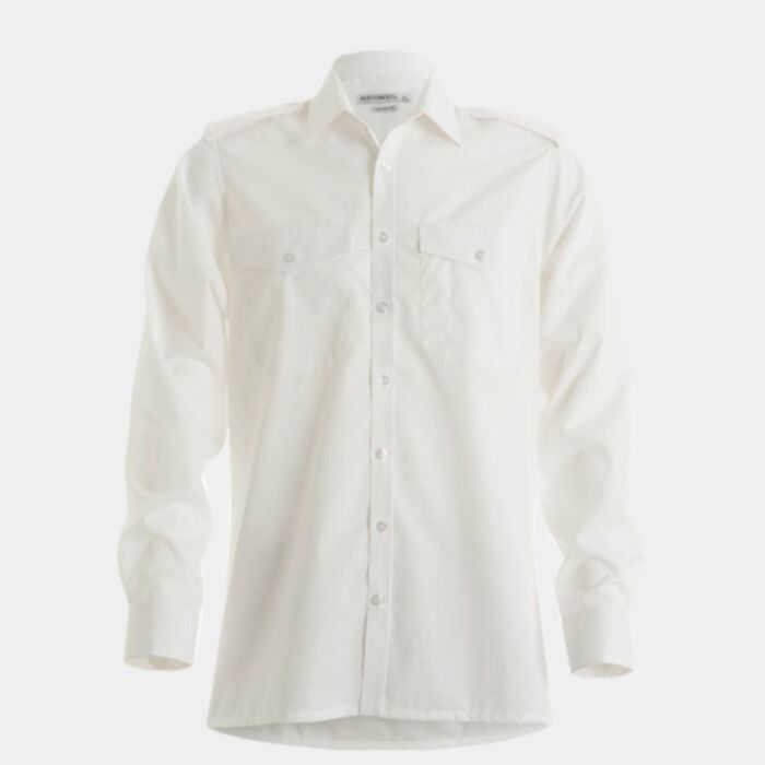 Kustom Kit Long Sleeve Tailored Pilot Shirt Thumbnail