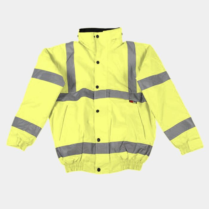Warrior Hi-Vis Fleece Lined Bomber Jacket Thumbnail