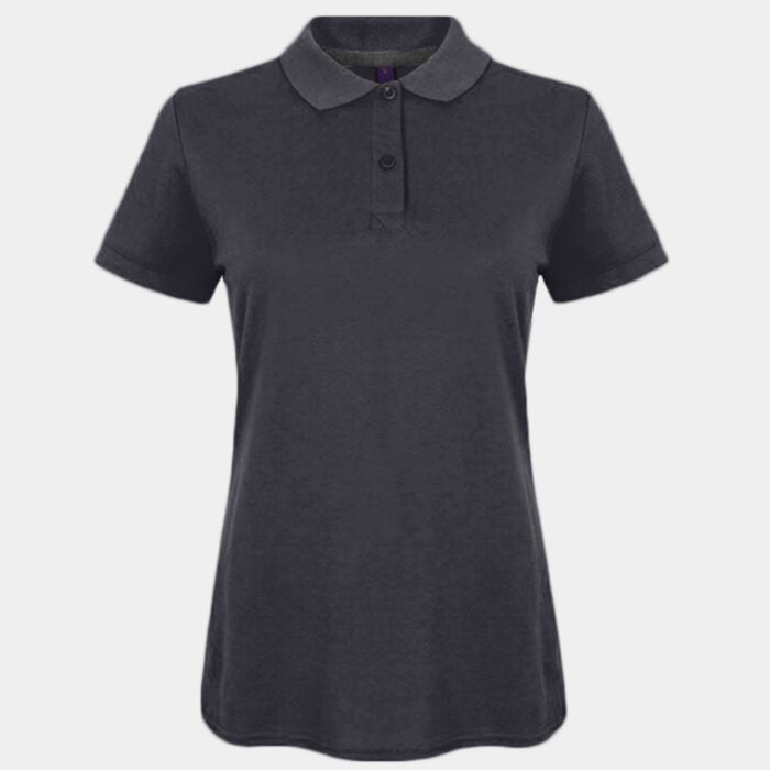 Women's micro-fine piqué polo shirt Thumbnail