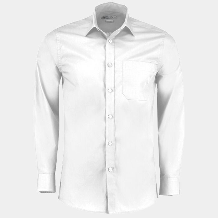 Tailored Fit Long Sleeve Poplin Shirt Thumbnail