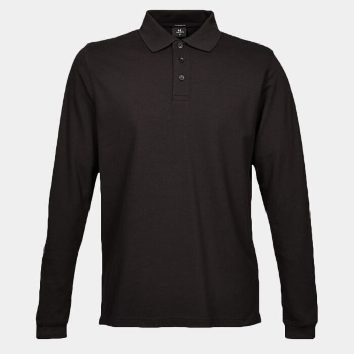 Men's Luxury Long Sleeve Stretch Polo Thumbnail