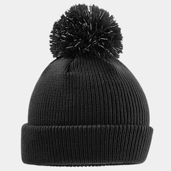 Junior Reflective Bobble Beanie Thumbnail