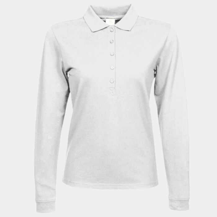 Ladies' Luxury Long Sleeve Stretch Polo Thumbnail
