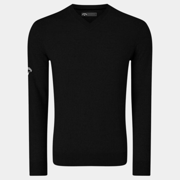 Ribbed v-neck Merino sweater Thumbnail