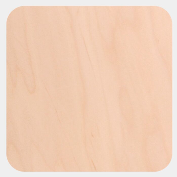 Square Natural Wood Photo Magnet Thumbnail