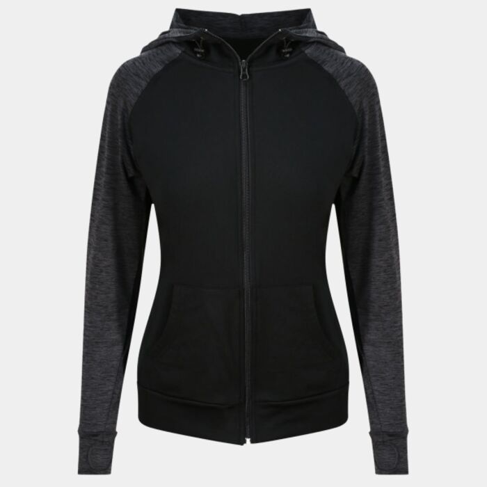 Women's cool contrast zoodie Thumbnail