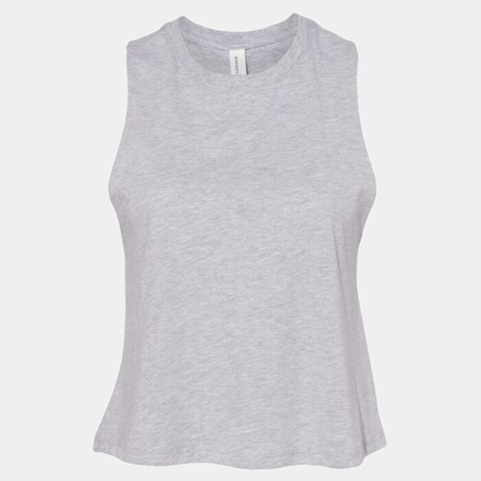 Bella Ladies Racer Back Cropped Tank Top Thumbnail