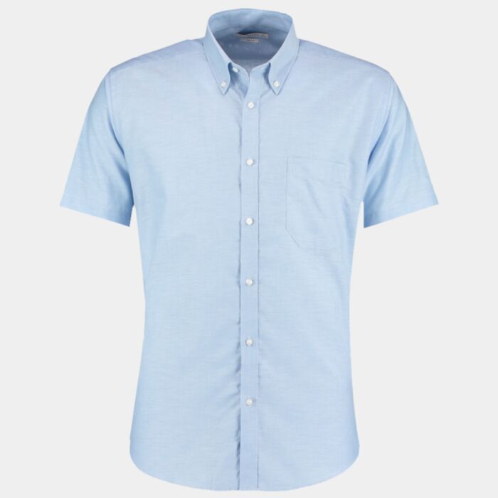 Kustom Kit Short Sleeve Slim Fit Oxford Shirt Thumbnail