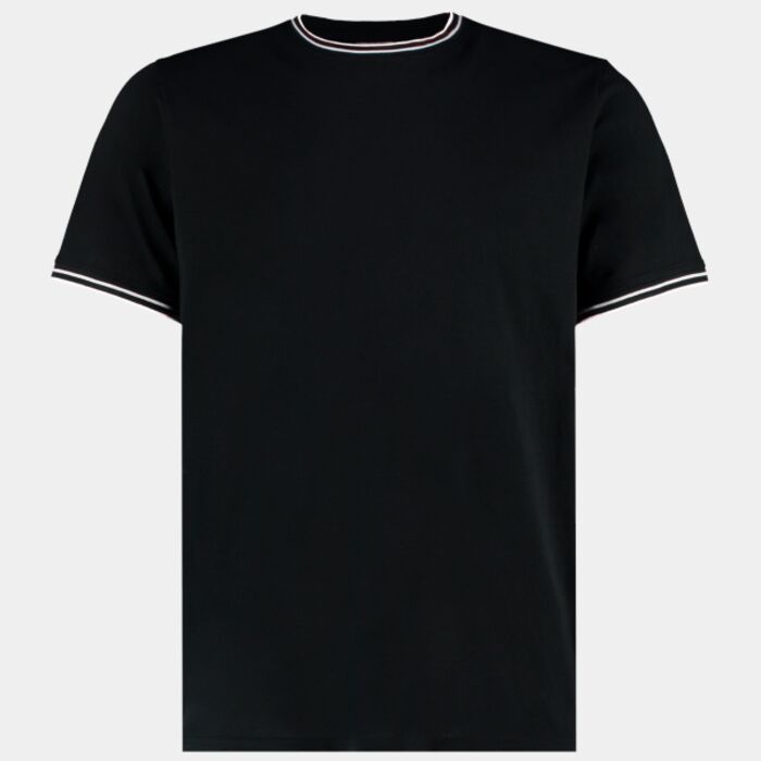 Kustom Kit Fashion Fit Tipped T-Shirt Thumbnail