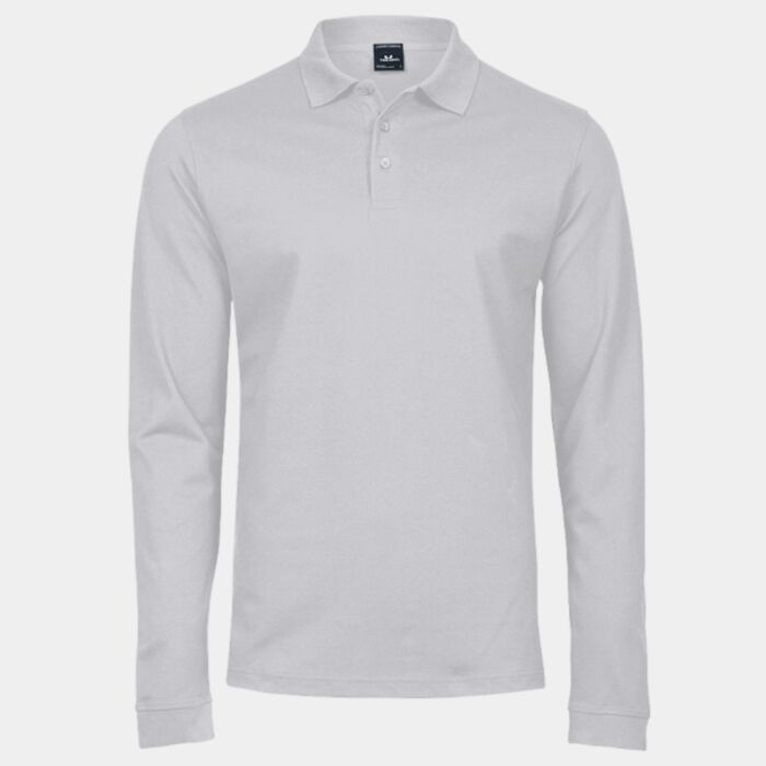 Tee Jays Luxury Stretch Long Sleeve Polo Shirt Thumbnail