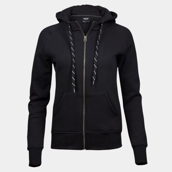Tee Jays Ladies Fashion Zip Hooded Sweatshirt Thumbnail