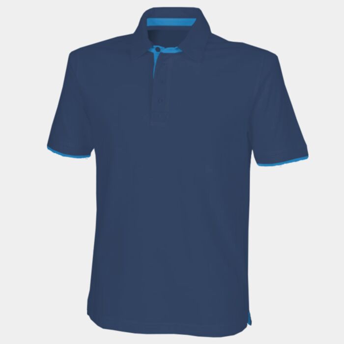 Front Row Contrast Cotton Piqué Polo Shirt Thumbnail