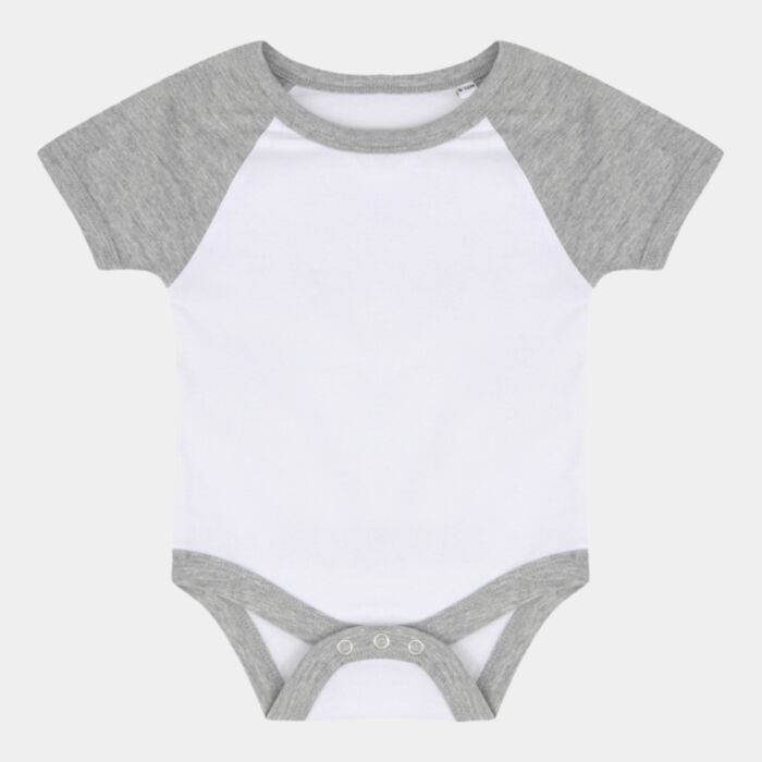 Larkwood Essential Short Sleeve Baby Baseball Bodysuit Thumbnail