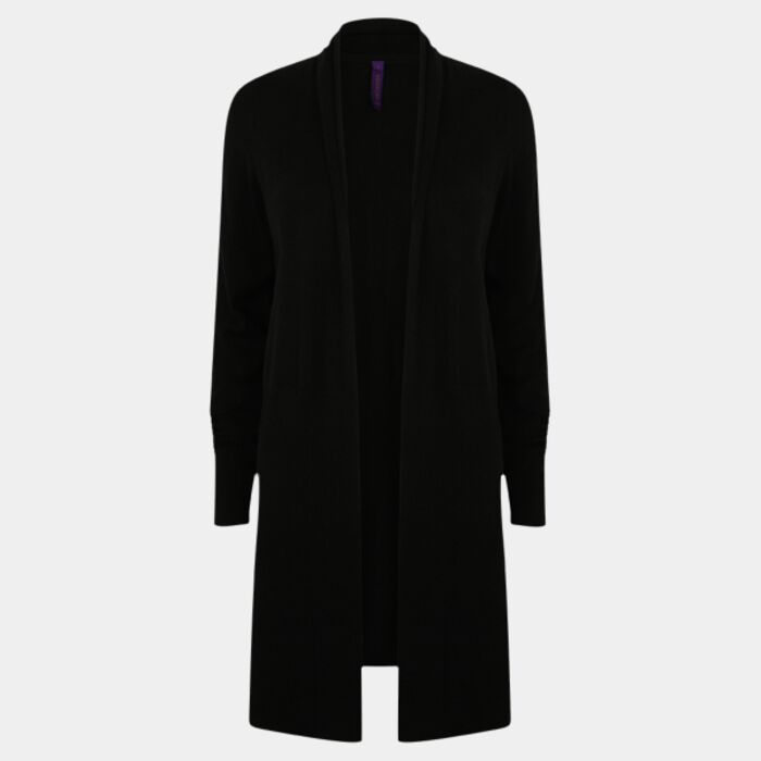 Henbury Ladies Longline Open Cardigan Thumbnail