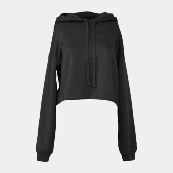Women's cropped fleece hoodie Thumbnail