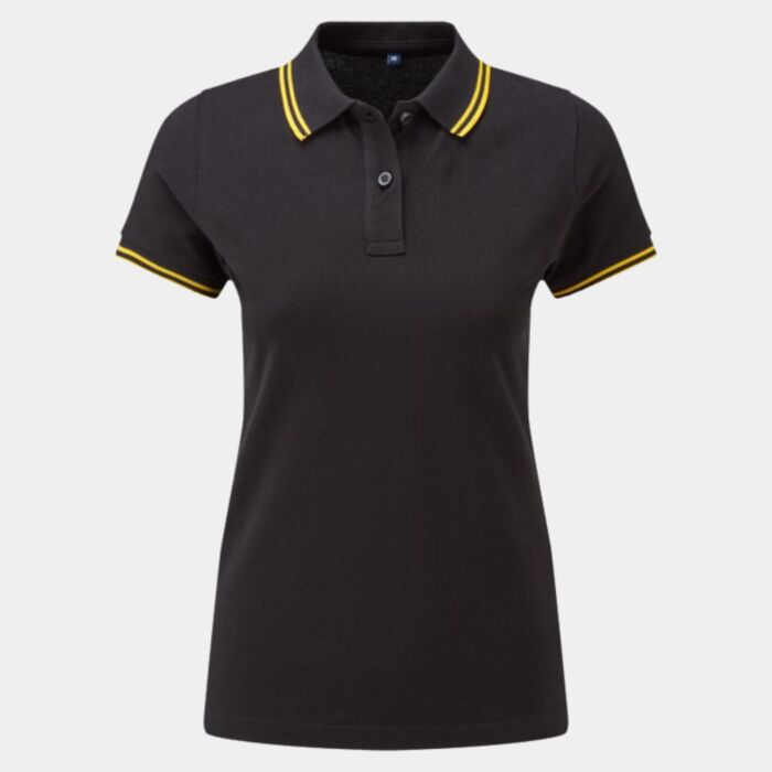 Women's classic fit tipped polo Thumbnail