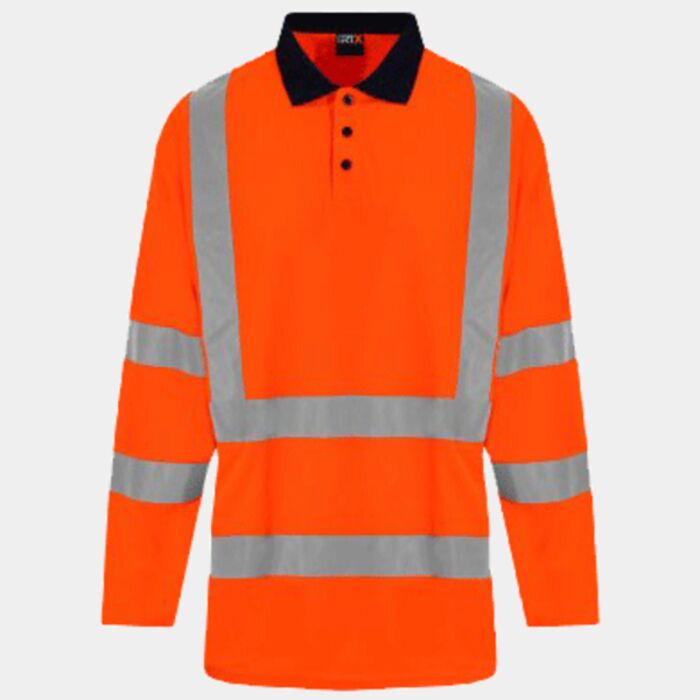 Pro RTX High Visibility Long Sleeve Polo Shirt Thumbnail