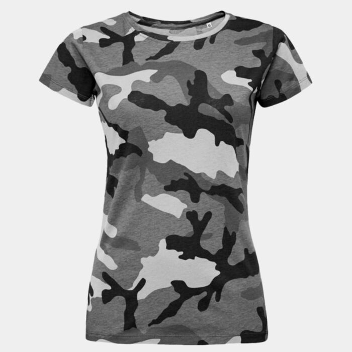SOL'S Ladies Camo T-Shirt Thumbnail
