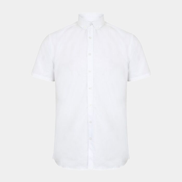 Henbury Modern Short Sleeve Slim Fit Oxford Shirt Thumbnail