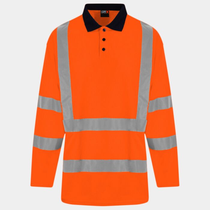 High visibility long sleeve polo Thumbnail