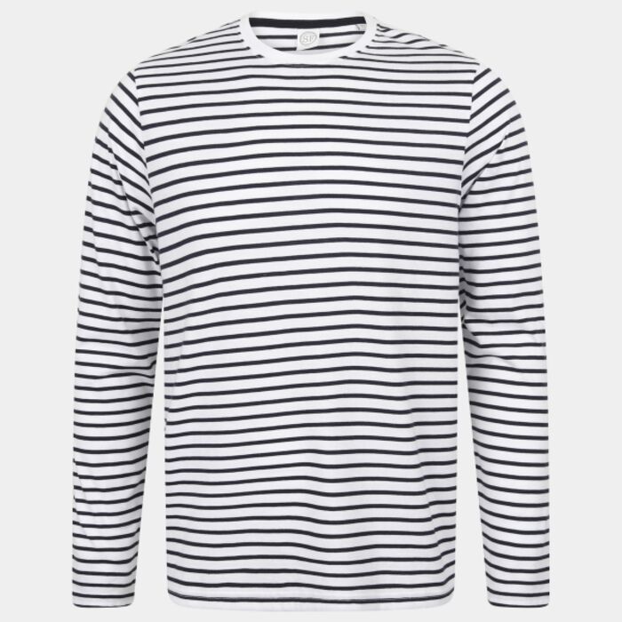 Unisex long-sleeved striped T Thumbnail