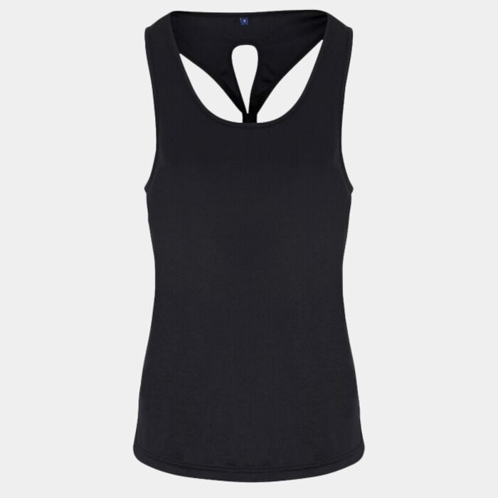 Women's TriDri® yoga knot vest Thumbnail
