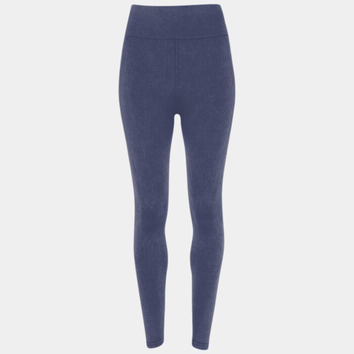 Women's TriDri® seamless '3D fit' multi-sport denim look leggings Thumbnail