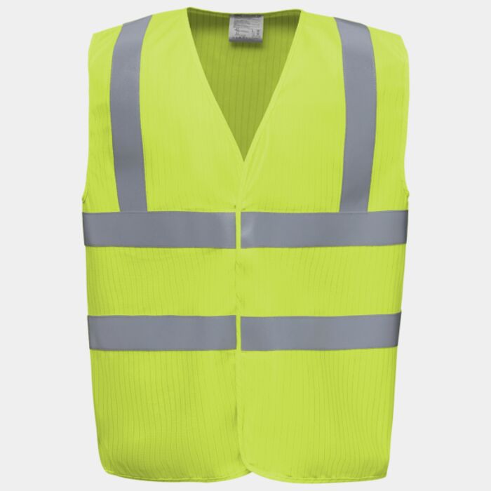 Yoko Hi-vis flame-retardant anti-static waistcoat (HVW100ASFR) YK075 Hi-vis flame-retardant anti-static waistcoat (HVW100ASFR) Thumbnail