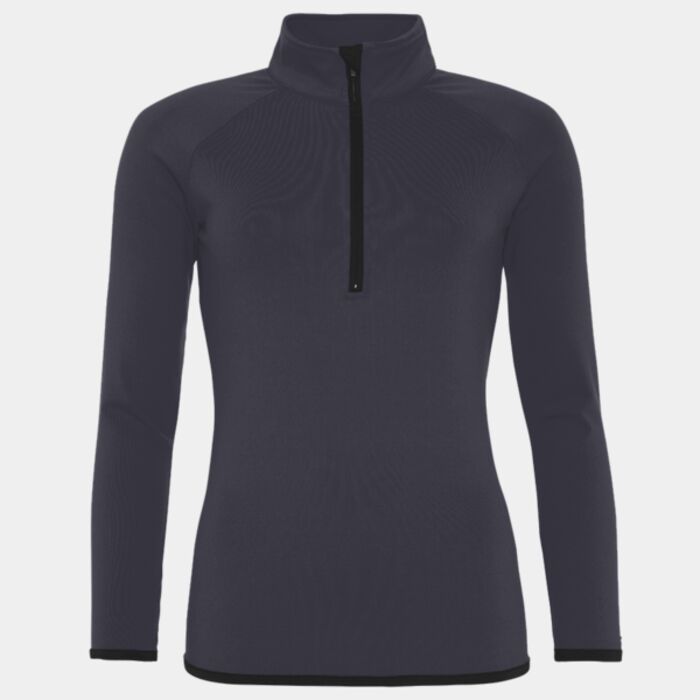 AWDis Cool Girlie Half Zip Sweat Top Thumbnail